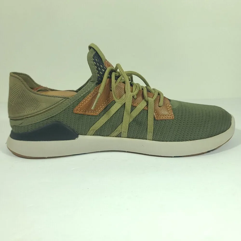 Olukai Mio Li Sneakers Hunter Green Lava Rock Shoes 10440-HGLR Mens Size 10